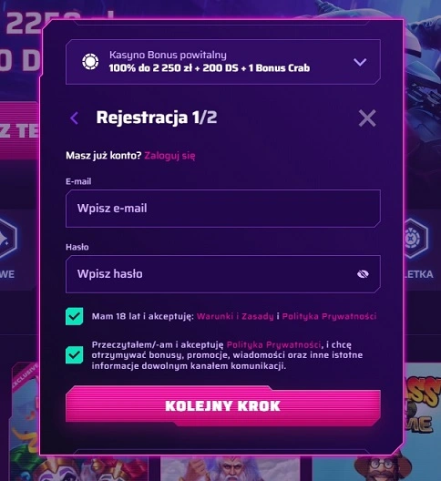 Drugi-formularz-rejestracji-w-Roby-Casino